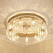 Ciara 9 Light 27 inch White Gold Semi-Flush Ceiling Light